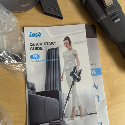 NO CHARGER INSE S9 Cordless Vacuum Cleaner with 400W/30Kpa Suction 55min Max Run