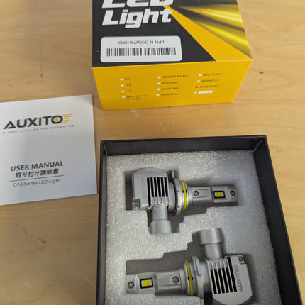 2022 Upgraded AUXITO 9012 HIR2 LED Headlight Bulbs, 100W 20000 Lumens, 600% Brig