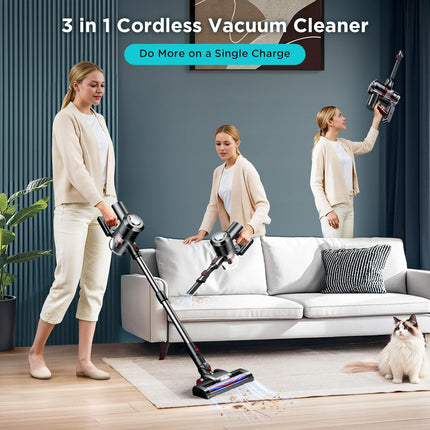 Cordless Vacuum Cleaner 450W 38K Pa with LED Display
