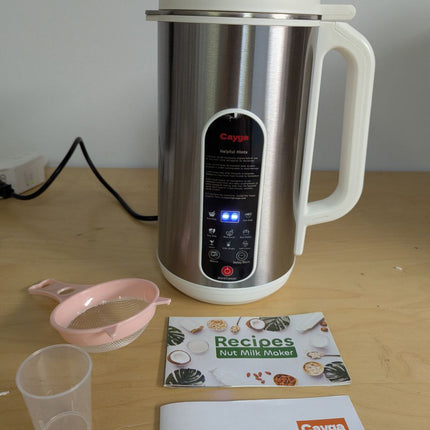40oz Nut Milk Maker Machine Stainless Steel Soy Milk Maker Homemade Almond, Oat,