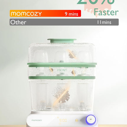 Momcozy 3 Layers Large Bottle Sterilizer and Dryer, Fast Sterilize and Dry, Univ