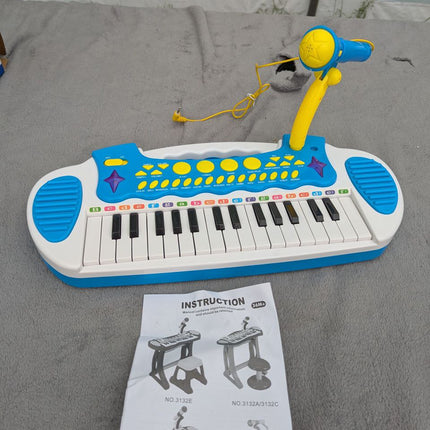 Love&Mini Piano Toy Keyboard for Kids Multifunctional Music Instruments with Mic