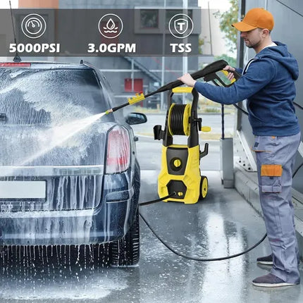 Electric Pressure Washer 4800 PSI 3.0 GPM High Power Washer with 4 Nozzles, Foam Cannon & 35 ft Cord for Cars