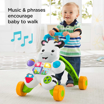 Fisher-Price Learn with Me Zebra Walker, Musical Baby Push Toy