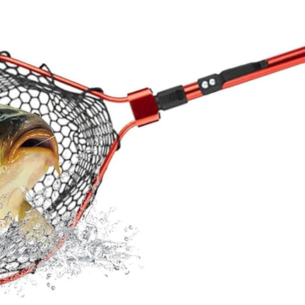 Foldable Fishing Net, Portable Foldable Landing Net, Non Slip Fishing Gear Teles