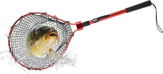 Foldable Fishing Net, Portable Foldable Landing Net, Non Slip Fishing Gear Teles