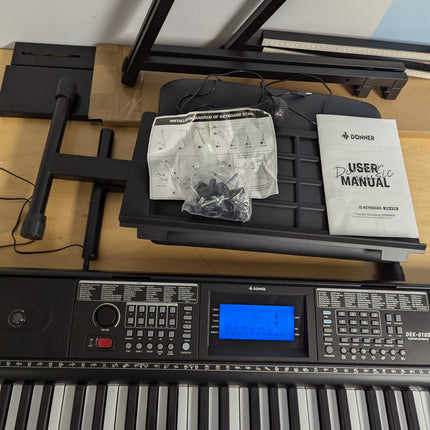 Donner Keyboard Piano 61 Key, Electric Keyboard Kit with 249 Voices, 249 Rhythms