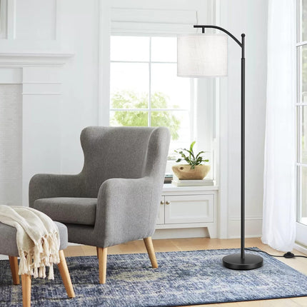 OUTON Arc Floor Lamp, 3 Color Temperatures Modern Floor Lamps, Adjustable Tall S