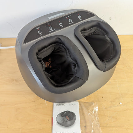RENPHO Shiatsu Foot Massager with Heat, 3 Levels of Kneading & Compression, Washable Cover, Fits Size 13