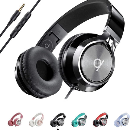 Artix® CL750 Premium Wired On Ear Headphones with Microphone, Comfortable Noise