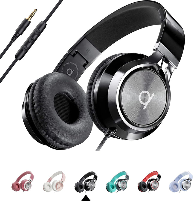 Artix® CL750 Premium Wired On Ear Headphones with Microphone, Comfortable Noise