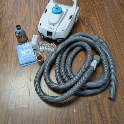 INTEX 28006E ZX100 Pressure-Side Automatic Above Ground Pool Cleaner with 21 ft Hose & Large Debris Tray