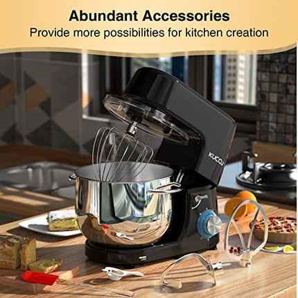 KUCCU Stand Mixer, 9.5 Qt 660W, 6-Speed Tilt-Head Food Dough Mixer, Electric Kit