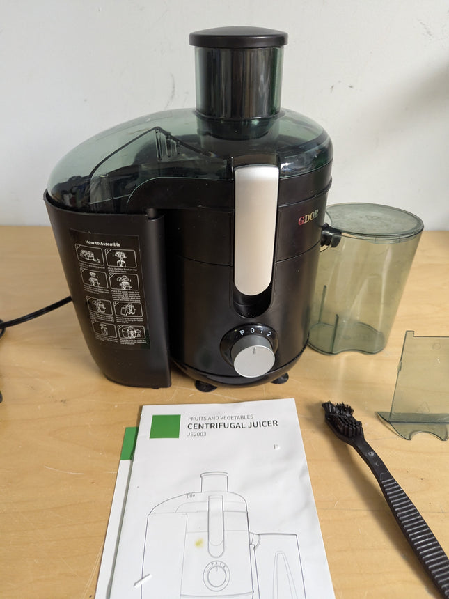 GDOR Juicer Machine, Electric Centrifugal Juicer with Titanium Enhanced Cut Disc