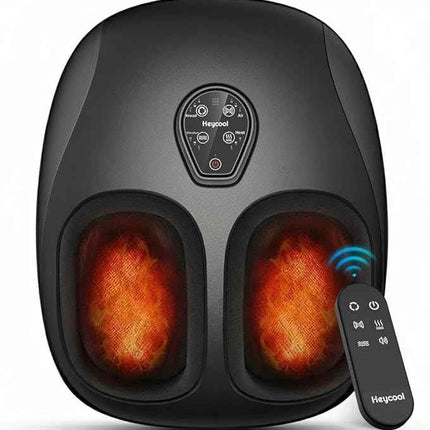 Foot Massager with Heat, Vibration, Compression, Shiatsu Feet Massager Machine f