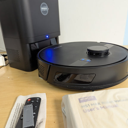 MONSGA Robot Vacuums and Mop 5000Pa, Self-Emptying, 3.5L 60-Day Capacity, Lidar