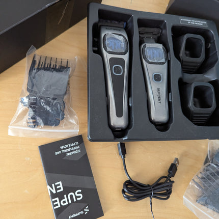 SUPRENT Professional Hair Clippers for Men - Barber Clippers & Zero-gapped Trimm