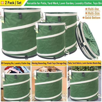 16 Gallon and 24 Gallon Collapsible Trash Can Solid Bottom for Pop-Up Trash Can,