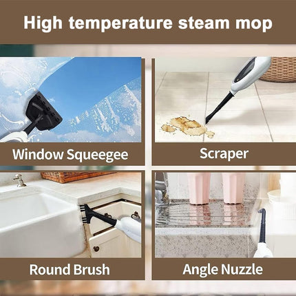 Torder Steam Spin Mop, Floor Scrubber Steam Mop for Hard Floors Deep Cleaning, 2