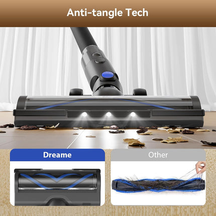DREAME J30-W Cordless Stick Vacuum, 450W Suction, 65 Min Runtime, LED Display