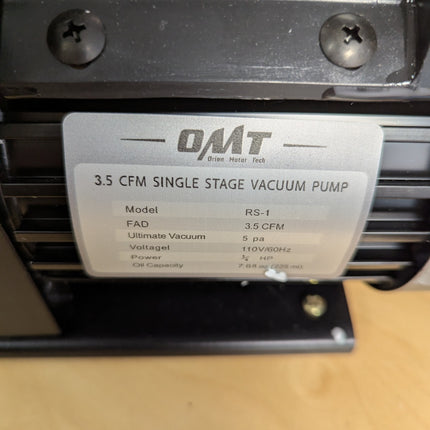 Orion Motor Tech AC Vacuum Pump and Gauge Set, 1/4 hp 3.5 cfm Vacuum Pump Manifo