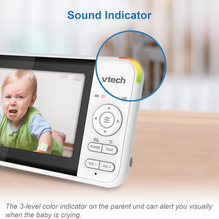 VTech VM924-2 Pan & Tilt Video Baby Monitor with 2 Cameras, 5" LCD Screen, Up to