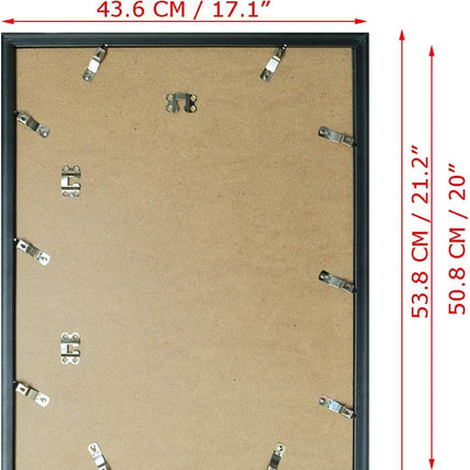 Calenzana 4 Pack 16x20 Poster Picture Frames Black Photo Frame 16 x 20 Set for W