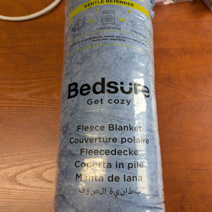 Bedsure fleece blanket blue 102x96 inch king size