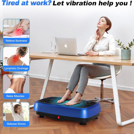 EvoSpark Vibration Plate Exercise Machine (2026) with Dual Motors, 120 Speeds, Remote & 450 lb Capacity