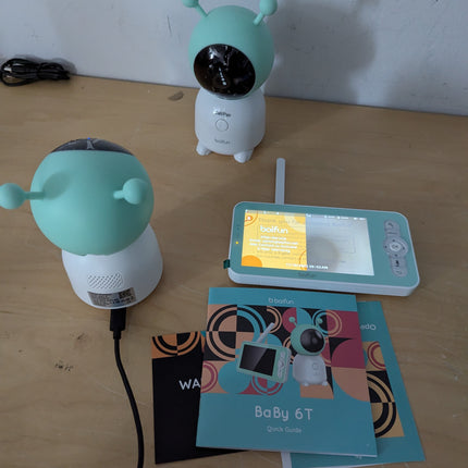 2K Boifun Baby Monitor WiFi, 360° Camera with Night Light & 5 Inch 3MP Display,