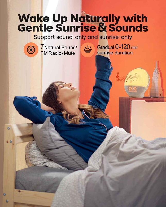 Dekala Sunrise Alarm Clock, Smart Wake Up Light, APP Control, Sunrise Sunset Sim