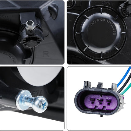 Headlight Assembly Compatible with 2009-2018 Dodge Ram 1500/2010-2018 Dodge Ram