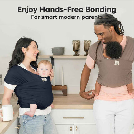 KeaBabies Baby Wrap Carrier - All in 1 Original Baby Carrier Newborn To Toddler