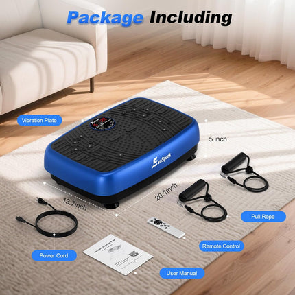 EvoSpark Vibration Plate Exercise Machine (2026) with Dual Motors, 120 Speeds, Remote & 450 lb Capacity