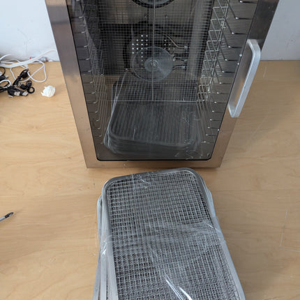 Food Dehydrator 18 Stainless Steel Trays, Food Dryer Machine for Beef Jerky, Mea