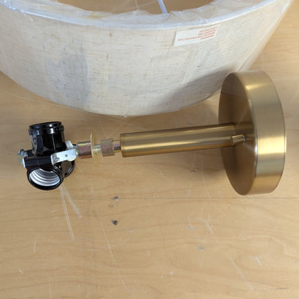 (INCOMPLETE) XiNBEi 16 Inch Semi Flush Mount Ceiling Light, 3-Light Brass