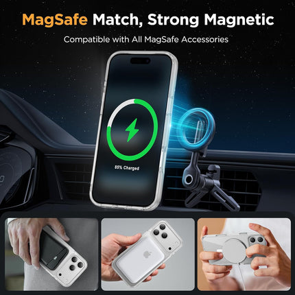 Miracase Magnetic for iPhone 17 Pro Case 6.3" with Screen Protector, [Compatible