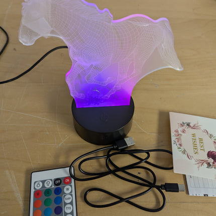 3D Horse Lamp for Kids Girls Boys Horse Lover Gifts,16 Color Remote Control LED