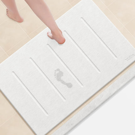 Yolife Stone Bath Mat Large, 32" x 20" Diatomaceous Earth Bath Mat for Bathroom,