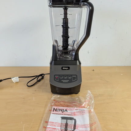 Ninja NJ600WMC Professional Blender, 900W Total Crushing Technology, 72 oz Pitcher with Pour Spout, Black/Silver