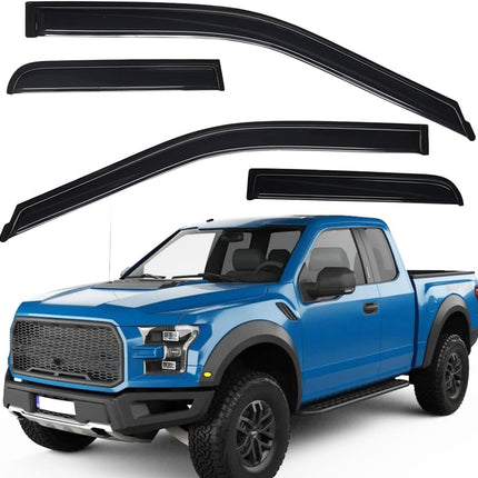 Lightronic Extra Durable Outside-Mount Auto Vent Window Visor, Fits 2015-2025 Fo
