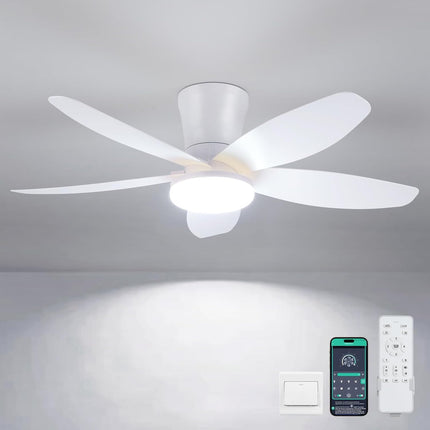 Surtime Ceiling Fans with Lights-36 Low Profile Ceiling Fan with Light and Remot