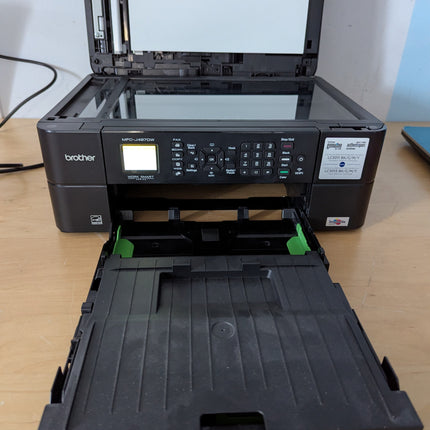 No ink! Brother MFC-J485DW Color Inkjet All-In-One Inkjet Print, Copy, Scan