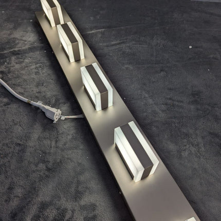 SOLFART Dimmable LED Modern Brushed Nickel Bathroom Vanity Lights Over Mirror 5