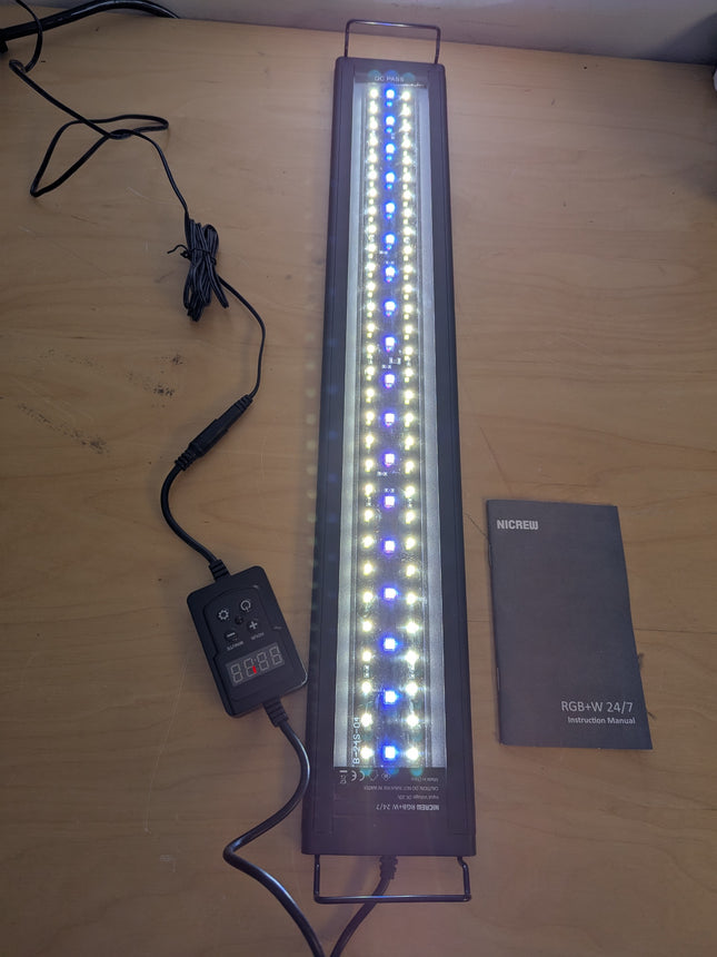 NICREW Saltwater Aquarium Light, Marine LED Fish Tank Light for Coral Reef Tanks