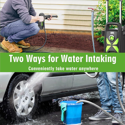 Electric Pressure Washer, SWIPESMITH 2800 Max PSI 2.4 GPM Power Washer with Tele