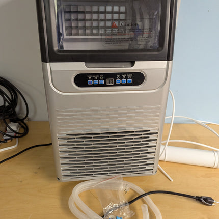 100LBS/24H Commercial Ice Maker Machine, Dual Water Inlet Undercounter or Freest