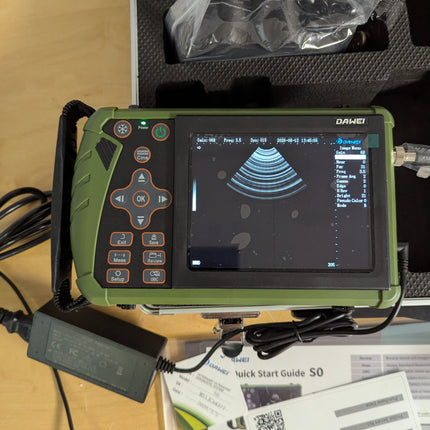 Veterinary Ultrasound Scanner Kit for Cattle, Horses, Pigs & Sheep, Portable Handheld Vet Scanner with Waterproof Probe