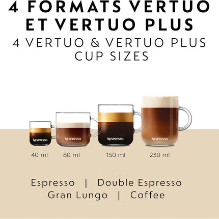 Nespresso Vertuo Plus Coffee and Espresso Machine by Breville - Ink Black