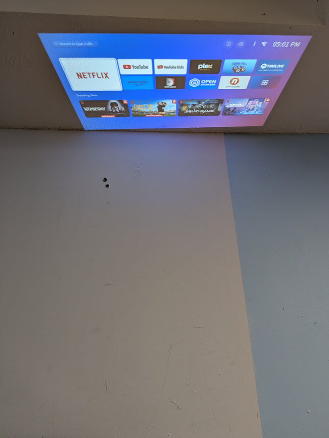 Aurzen Smart Projector 4K Supported, Netflix Official with WiFi and Bluetooth, 2